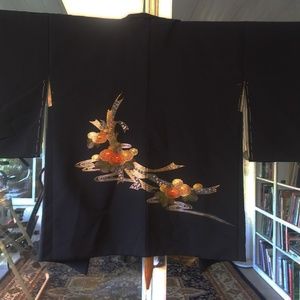 Beautiful vintage silk haori kimono, never worn.